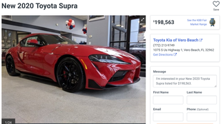 Here's a 2020 Toyota Supra Marked Up to Nearly $200,000